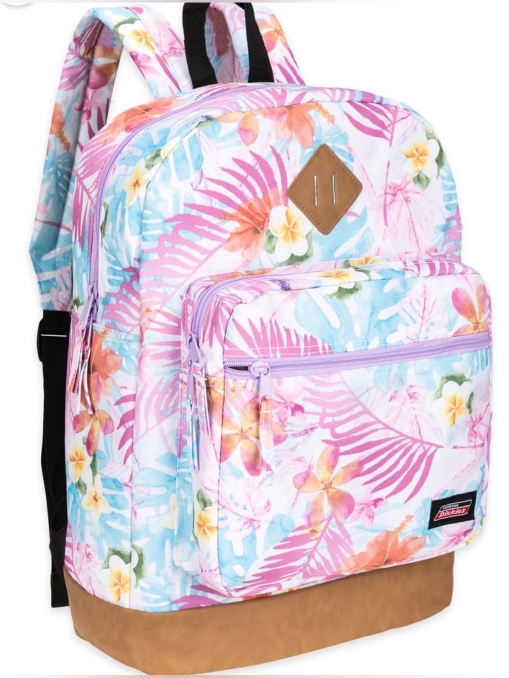 Dickies Pink, Blue & Orange Floral Backpack New